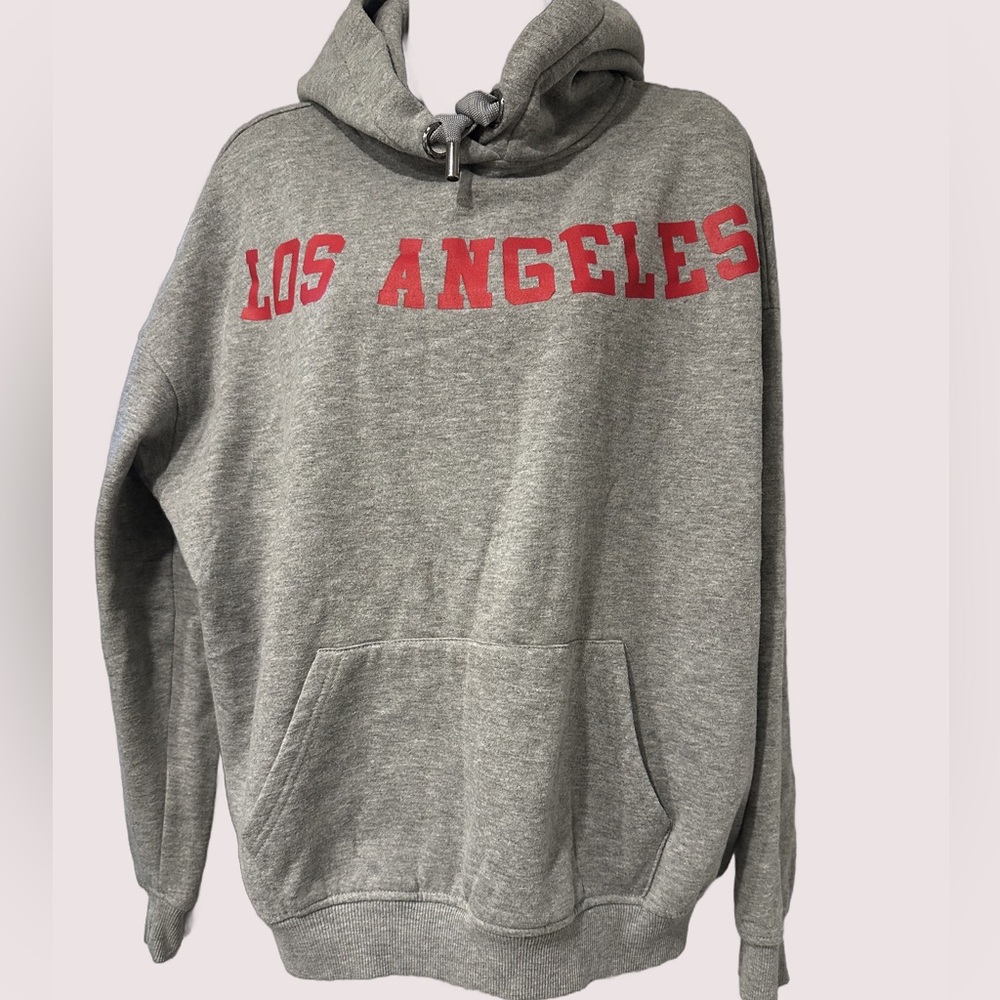 Kendall & Kylie Gray Hoodie with Red Print